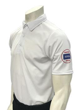 USA437KS - Kansas White Men's Short Sleeve Volleyball Shirt (Flag Optional)