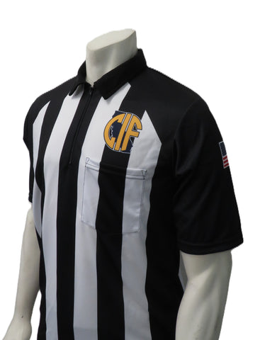 USA151CIF-607 - California 2 1/4" Stripe "Body Flex" Short Sleeve Football Shirt
