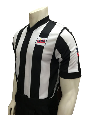 USA237VA-607 - Virginia 2 1/4" Stripe - Men's "Body Flex" Short Sleeve Basketball Shirt