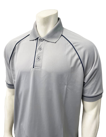 VBS400 GRY - Men's V-Neck Mesh Volleyball Shirt - No Pocket - Grey