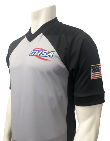 USA207GA-607 - Georgia Grey - Men's "BODY FLEX" - Short Sleeve Basketball Shirt
