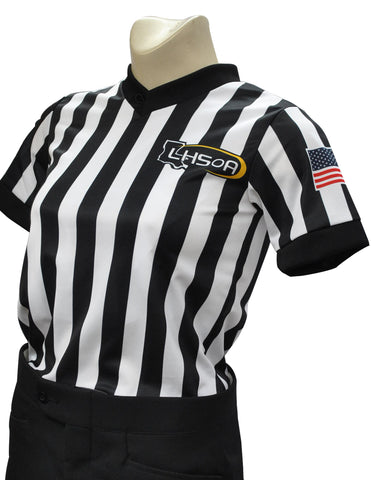 USA211LA - Louisiana 1" Stripe - Women's Basketball/Wrestling Short Sleeve Shirt
