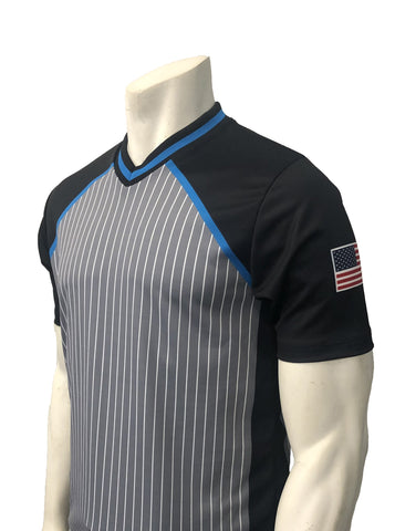 USA240 - Smitty Grey with Pinstripe - NCAA Women's Basketball Shirt - Men's Cut