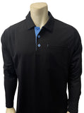 BBS350 - Smitty Men's "Major League" Style Long Sleeve Umpire Shirts - Available in Black and Blue