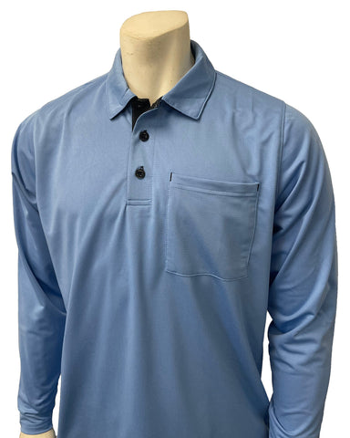 BBS350 - Smitty Men's "Major League" Style Long Sleeve Umpire Shirts - Available in Black and Blue
