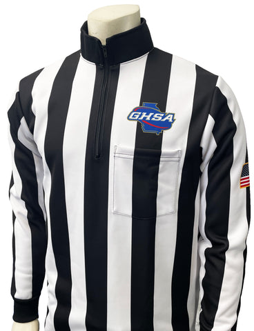 USA730GA- Dye Sub Georgia Foul Weather Water Resistant Football Long Sleeve Shirt