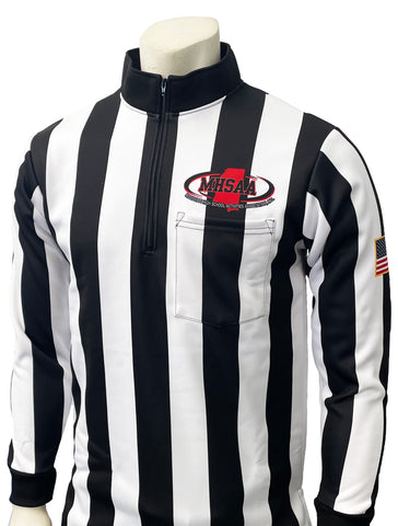 USA730MS- Dye Sub Mississippi Foul Weather Water Resistant Football Long Sleeve Shirt