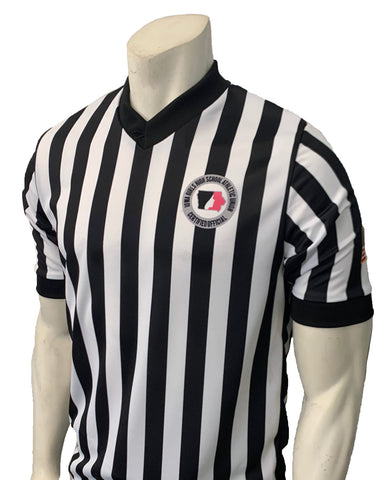 USA200IGU-607 - Iowa Girls 1" - Stripe "Body Flex" - Men's Basketball/Wrestling Short Sleeve Shirt