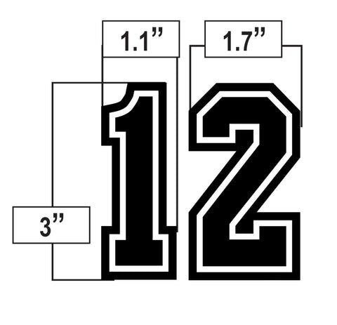 3 Inch Number 2 3 INCH UMPIRE NUMBERS – NFHS Officials Store