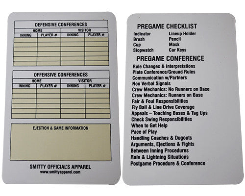 thumbnail image 2 of Smitty Game Card Holder For Referees - Football Baseball Lacrosse Official Scorebook 2 of 11