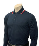 BBS308 - Smitty Men's "BODY FLEX" Style Long Sleeve Umpire Shirts - Available in 3 Color Combinations