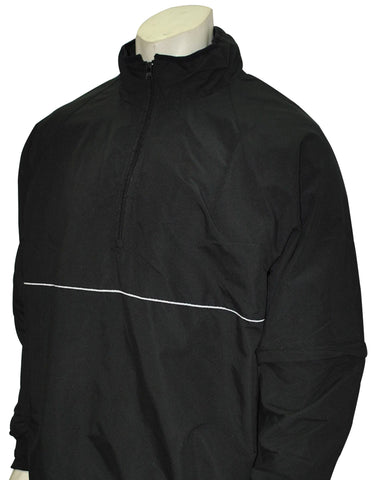 BBS323 - Smitty Convertible Half Sleeve Pullover Jacket - In Black Only