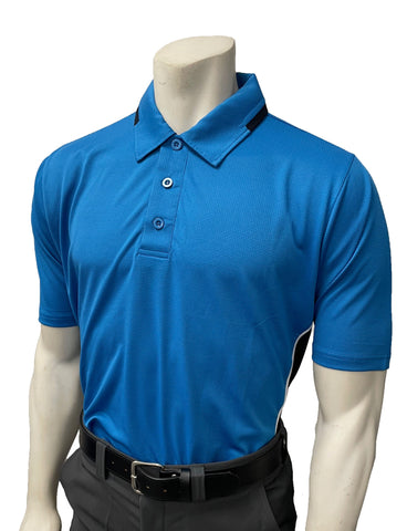 BBS345 - Smitty Men's Body Flex "NCAA SOFTBALL" Style Short Sleeve Umpire Shirts - Available in Midnight Navy/Bright Blue or Bright Blue/Midnight Navy