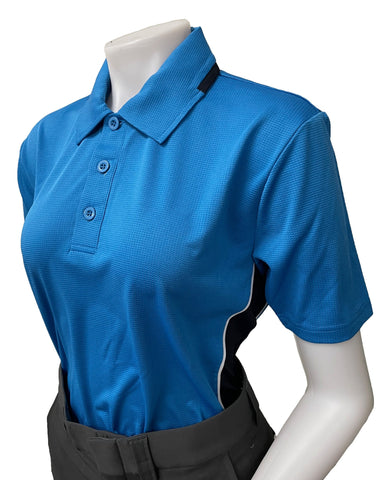 BBS346 - Women's "BODY FLEX" Smitty "NCAA SOFTBALL" Style Short Sleeve Umpire Shirts - Available in Midnight Navy/Bright Blue or Bright Blue/Midnight Navy