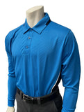 BBS347 - Smitty Men's Body Flex "NCAA SOFTBALL" Style Long Sleeve Umpire Shirts - Available in Midnight Navy/Bright Blue or Bright Blue/Midnight Navy