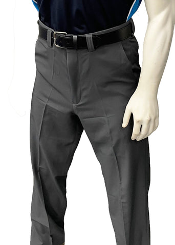 BBS354CH- "NEW" Men's Smitty "4-Way Stretch" FLAT FRONT COMBO PANTS with SLASH POCKETS "NON-EXPANDER"- Charcoal Grey