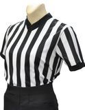 USA211-607 - Smitty 1" Stripe - "BODY FLEX" Women's Short Sleeve Basketball Shirt (Optional Flag)