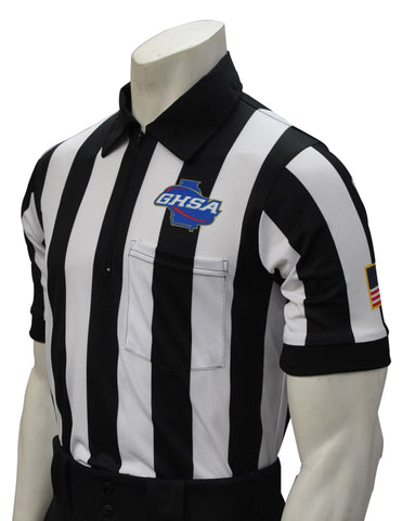 USA120GA-607 - Smitty "Made in USA" - "BODY FLEX" Dye Sub Georgia Football Short Sleeve Shirt