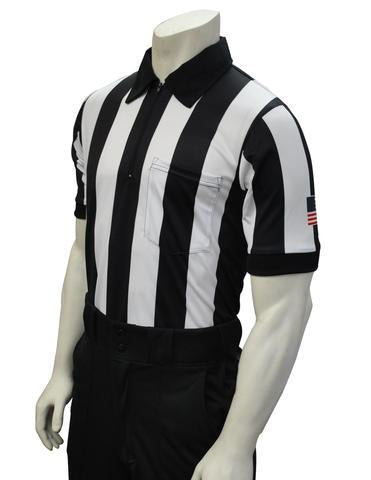 USA137-607 - Smitty USA - "BODY FLEX" Football Short Sleeve Shirt w/ Flag on Sleeve