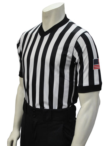 USA201 - Smitty USA - Dye Sub Basketball V-Neck w/ Side Panel (Optional Flag)