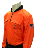 USA901AL-Alabama Soccer Long Sleeve Shirt Available In Orange and Green